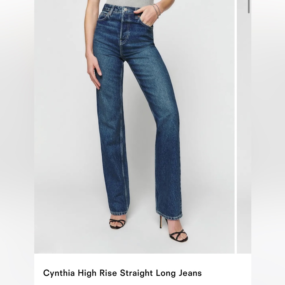 Reformation Cynthia High Rise Straight Jeans
